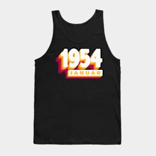 Januar 1954 0 70 Jahren Mann Frau Geburtstag Tank Top